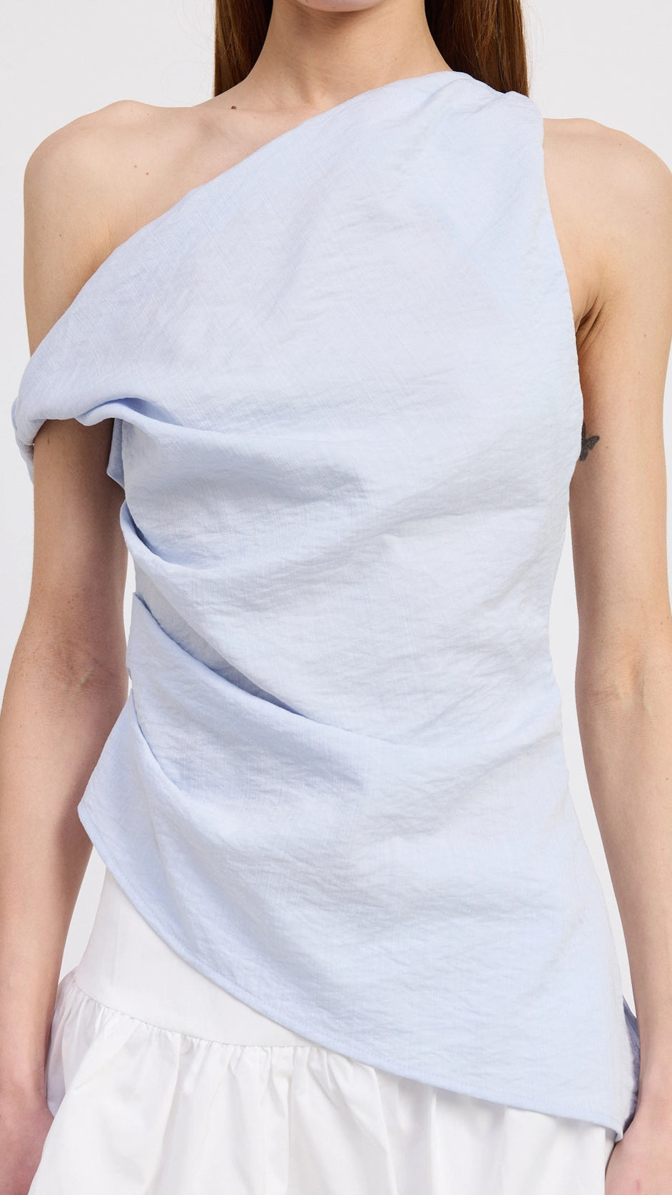 Asymmetrical Shoulder Tunic Top