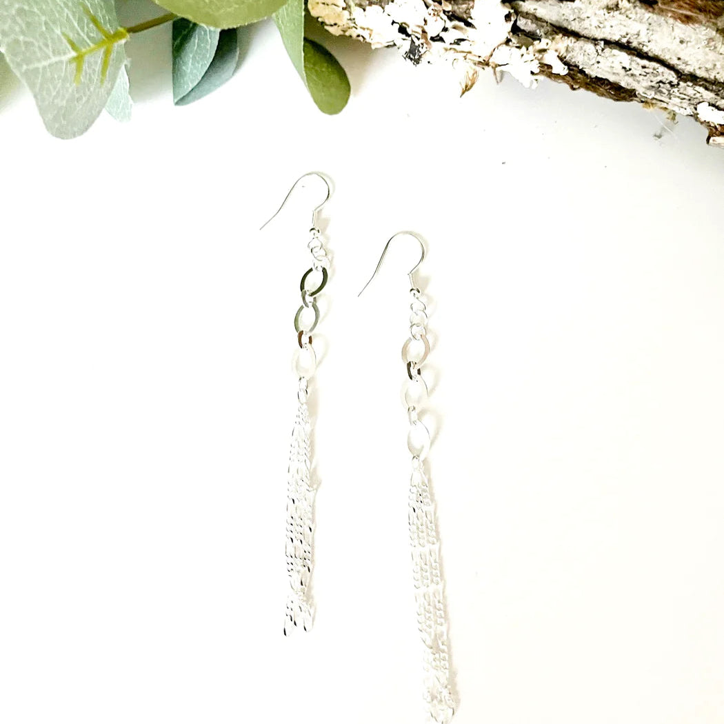 ID Famous Silver Earrings