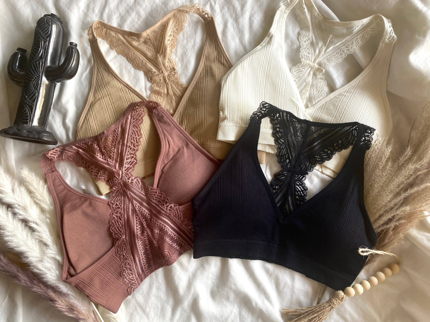 Mauve and Mallow Clothing Co - #125521 Lace Bralettes