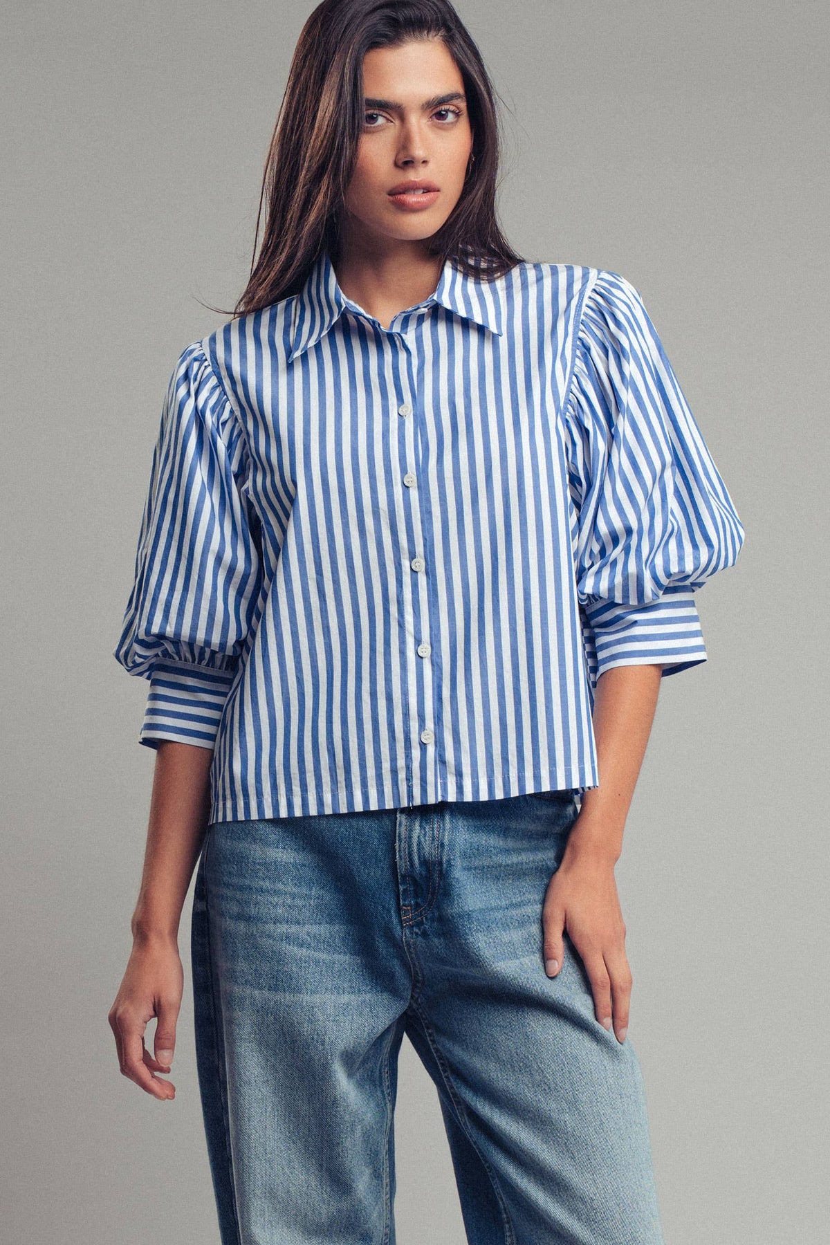 Urban Daizy - Western Boho Drop Waist Blouse