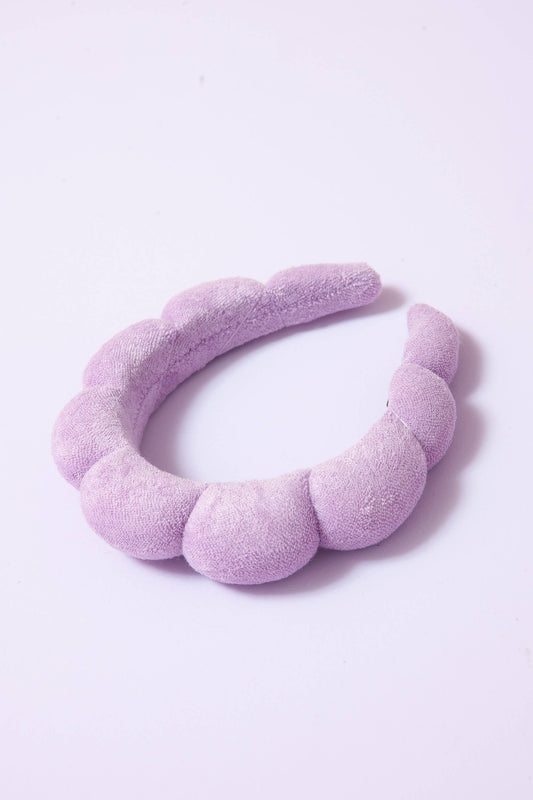 JOSSLYN by Wall to Wall - SPA SPONGE TERRY TOWEL HEADBAND FOR BEAUTY CARE | 40HB122: LAVENDER