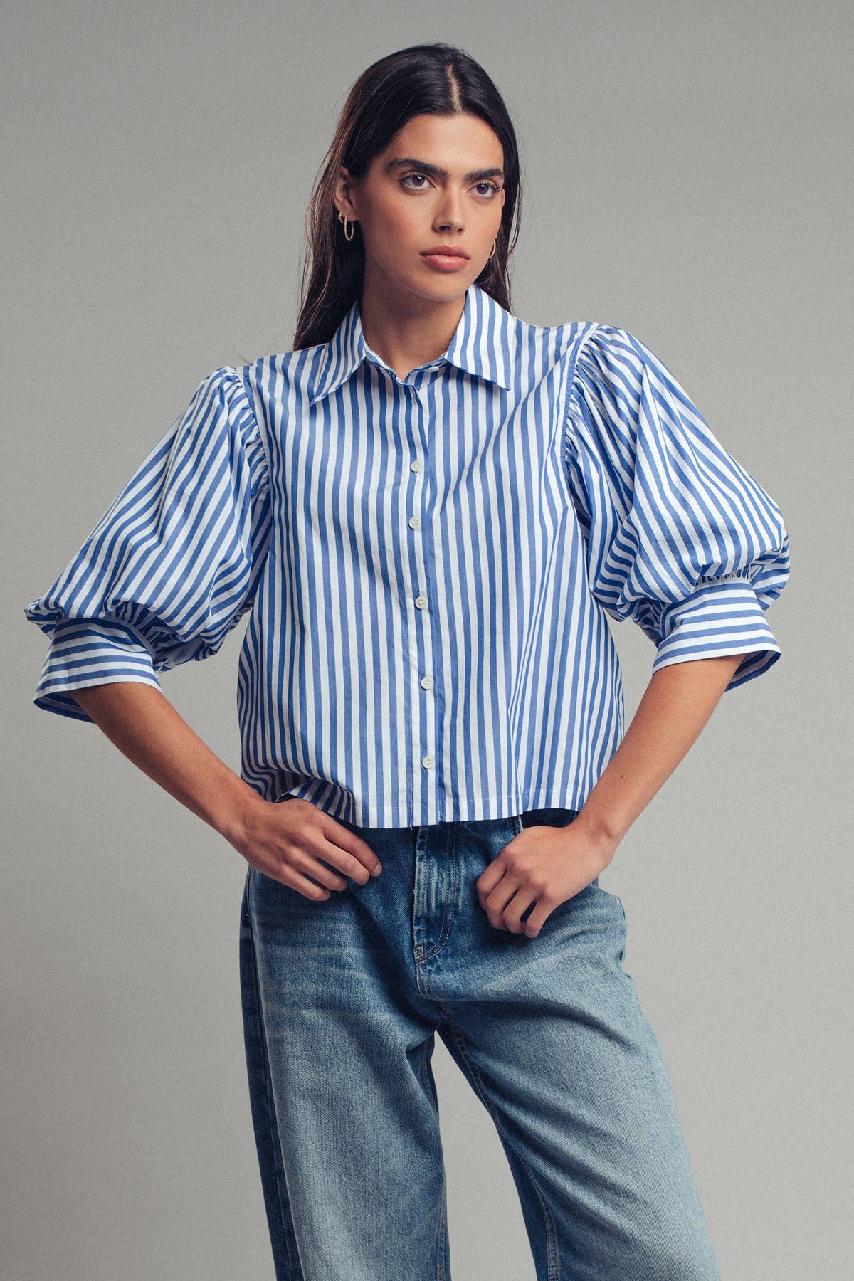 Urban Daizy - Western Boho Drop Waist Blouse