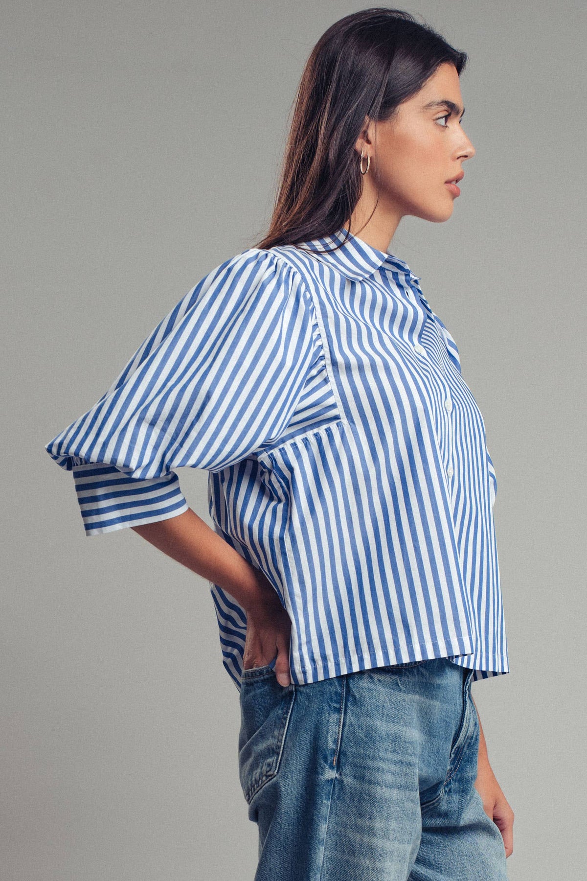 Urban Daizy - Western Boho Drop Waist Blouse