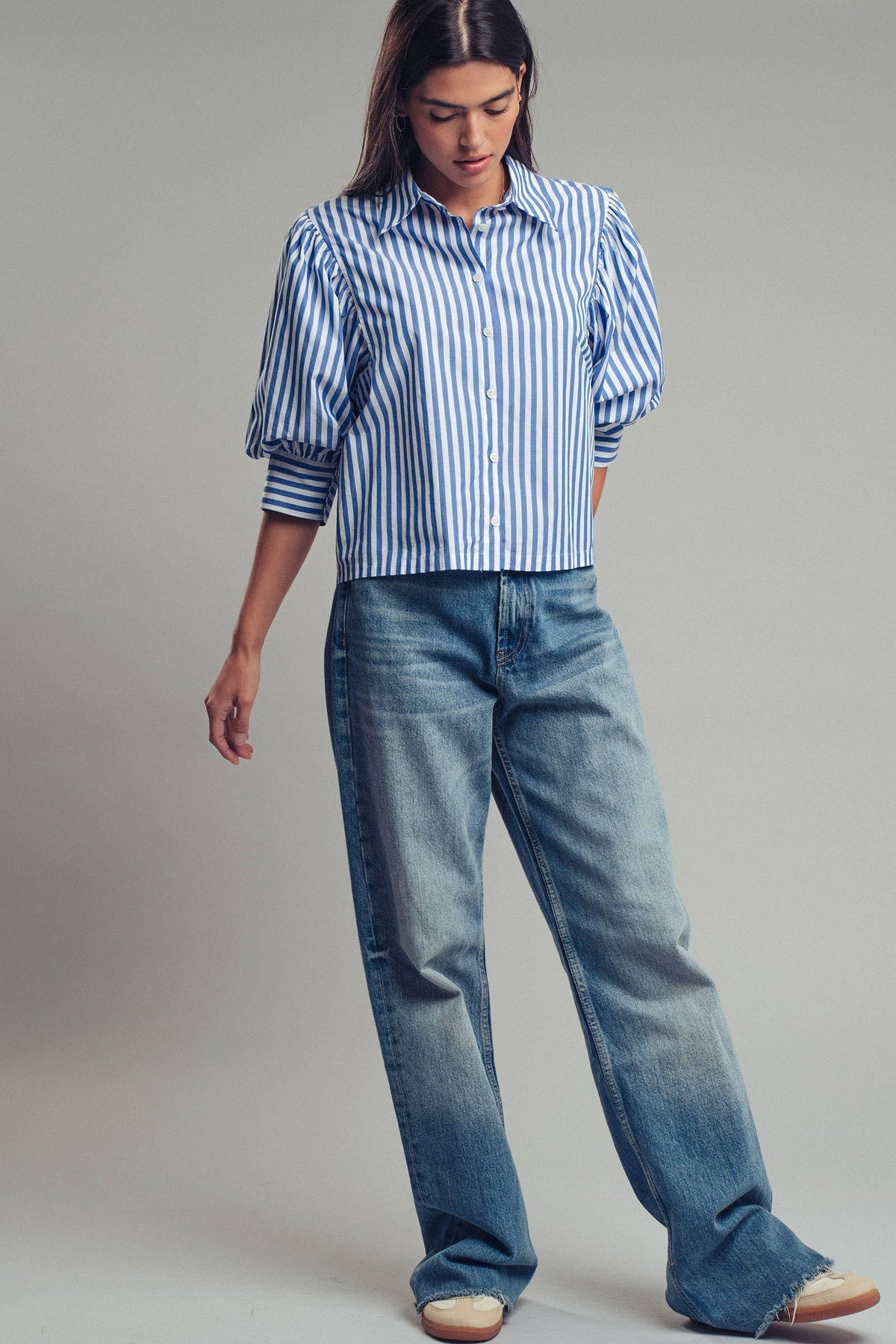 Urban Daizy - Western Boho Drop Waist Blouse