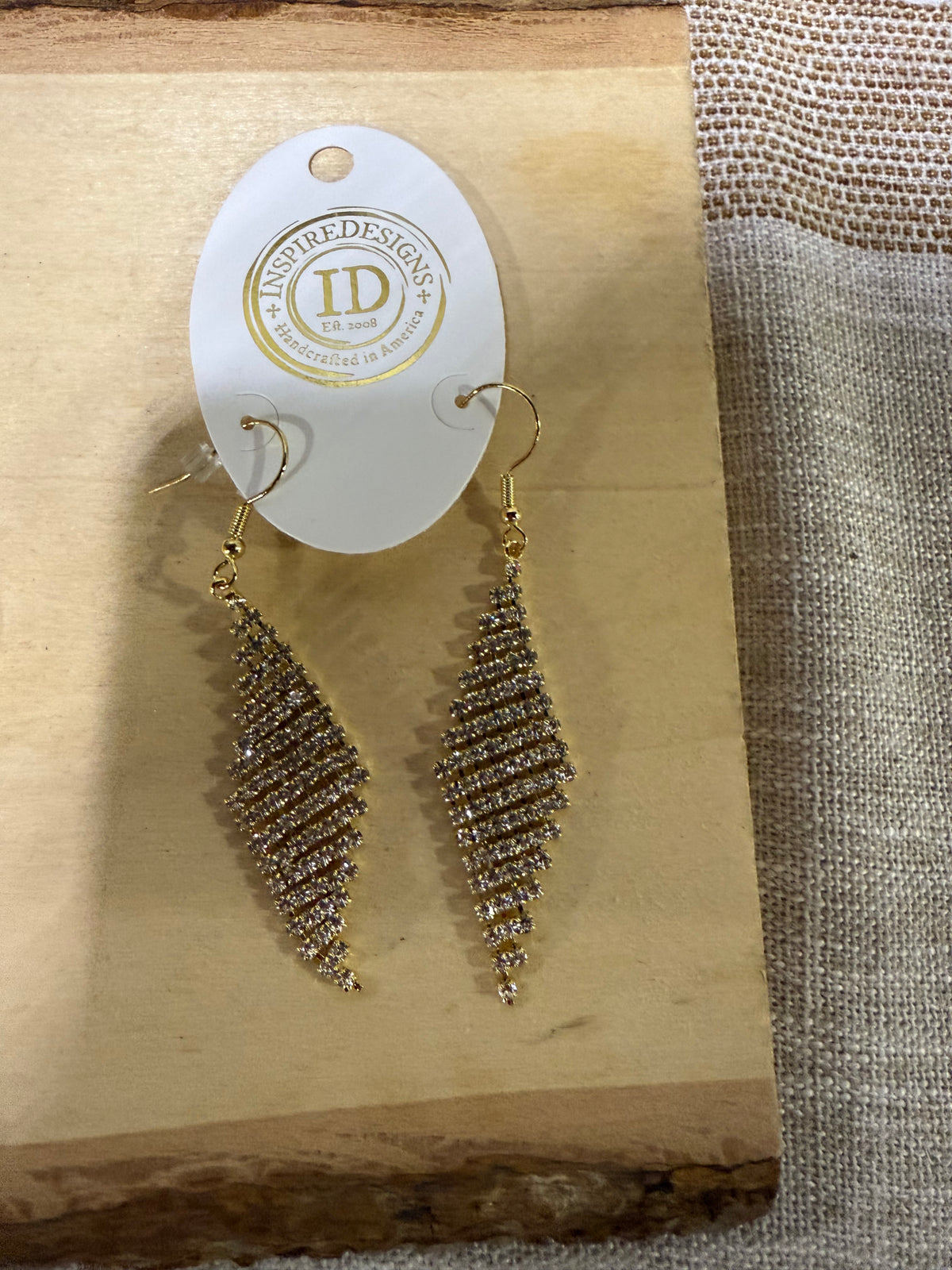 Rhinestone Dangly Eartings