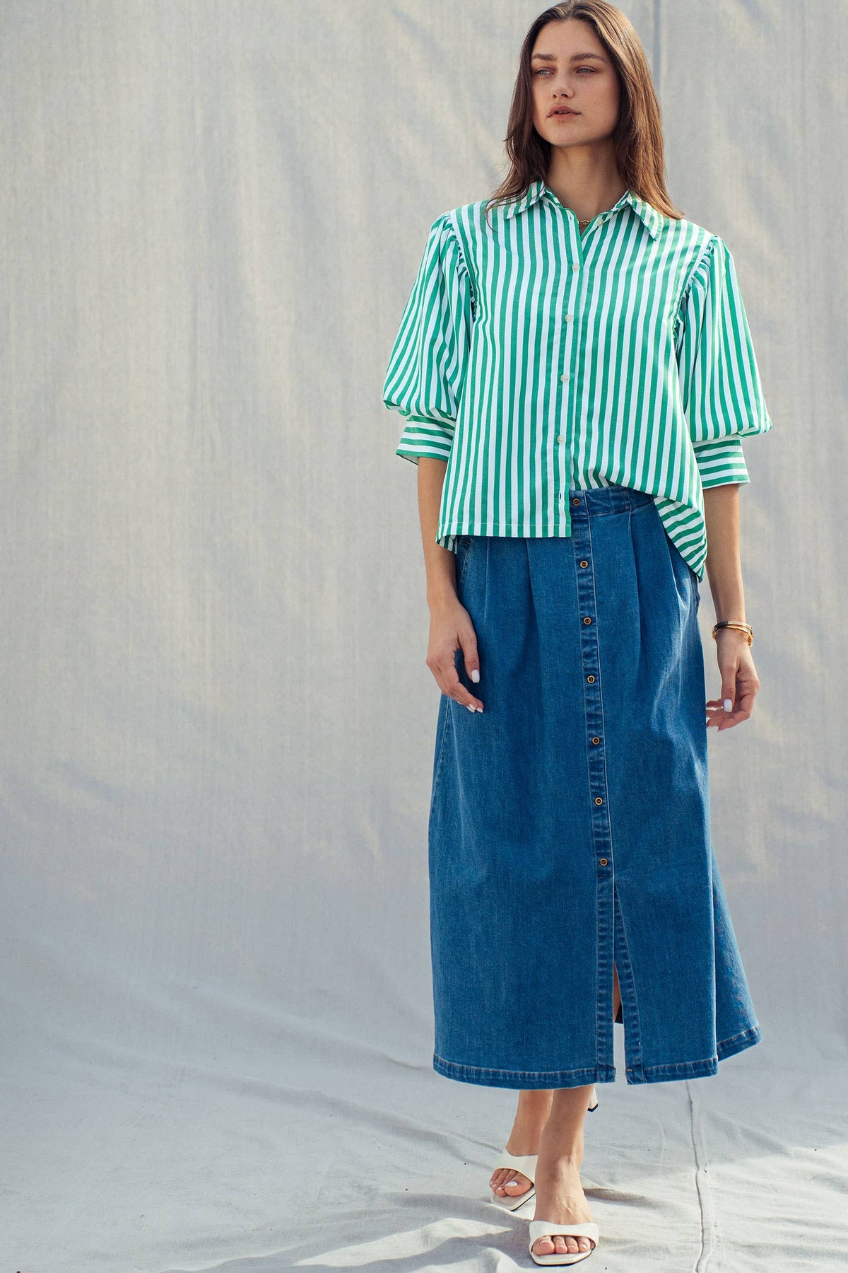Urban Daizy - Western Boho Drop Waist Blouse