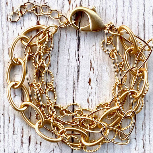 Champagne Toast Medley Chain Bracelet