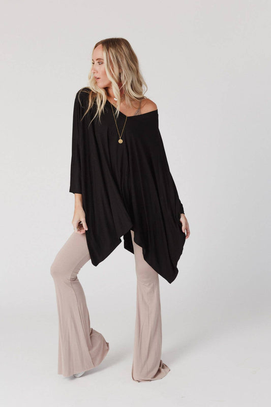 Three Bird Nest - The Wren Top - Black