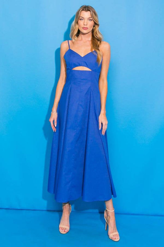 FLYING TOMATO - A solid midi dress - ID19998